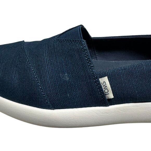 Toms Alpargata Mallow Navy Blue Slip-On Comfort Cushioned Sneaker Women's Sz 8.5 - Picture 9 of 11